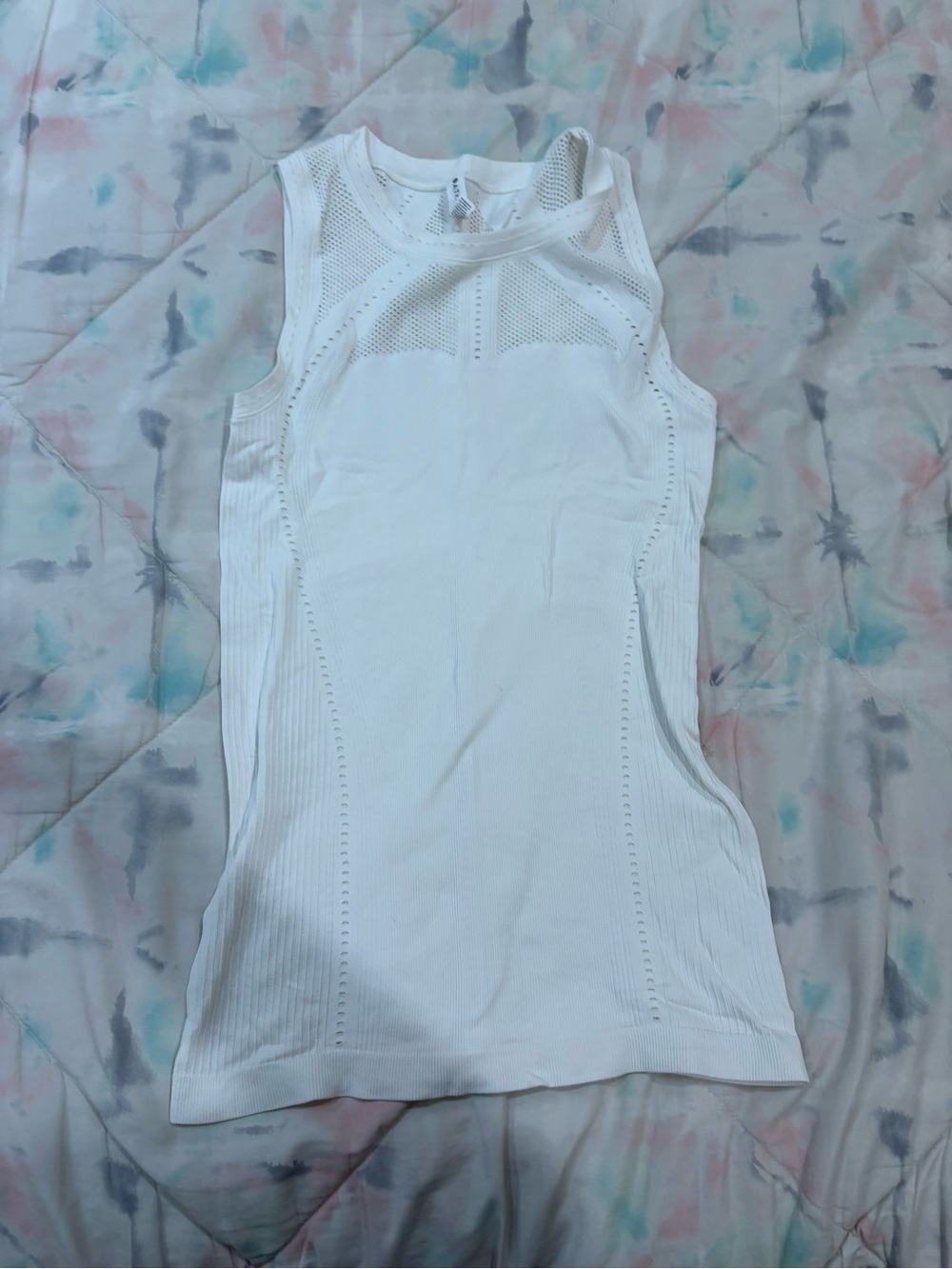 Athlete Sleeveless Mesh-Panel Tank Top - Unbranded